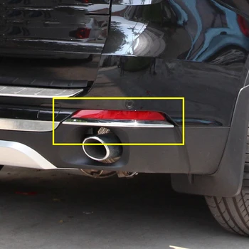 

For BMW X5 f15 2014-2016 Rear Fog Light Lamp Cover Trim Sticker Car styling Accessories 2pcs/set