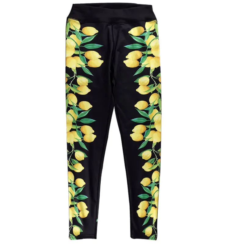 ZOGAA Lemon Printed Jacquard Hip Elastic High-waist Bottom Pants womens leggings leggins sport women fitness printed leggings ZOGAA Lemon Printed Jacquard Hip Elastic High-waist Bottom Pants womens leggings leggins sport women fitness printed leggings