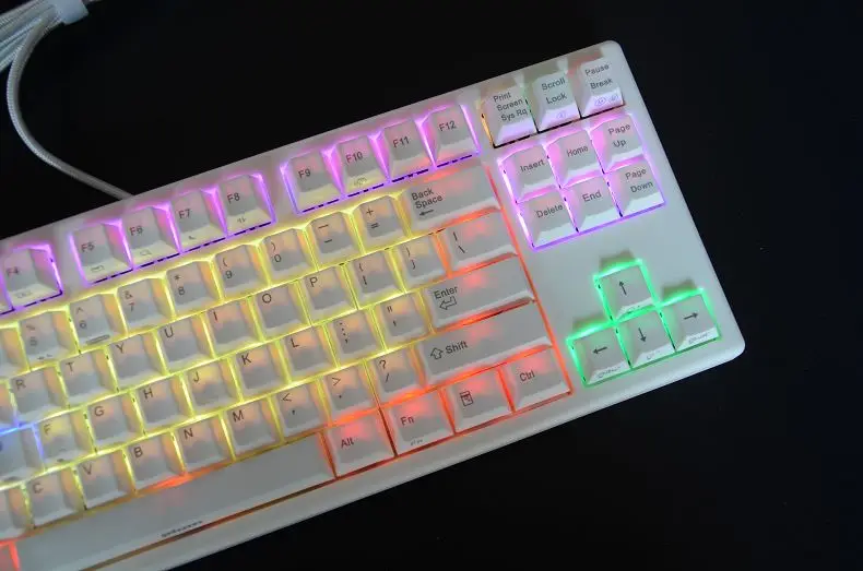 Слива 87 Механическая клавиатура RGB с подсветкой TKL игровая клавиатура с полными клавишами программируемая