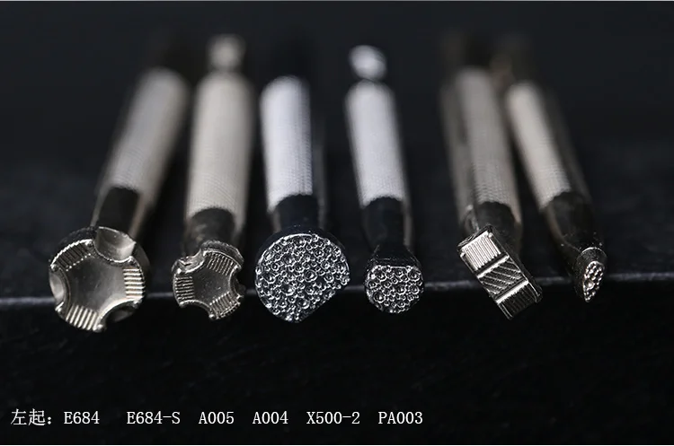 $14.87 DIY basic leather craft stamping saddle making tool 6pcs/lot