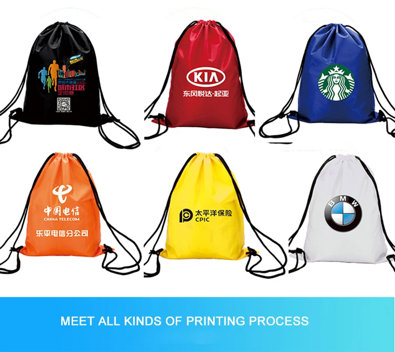5 pçs sacos de cordão personalizado à