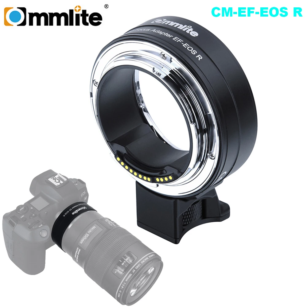 Commlite электронный AF адаптер для крепления объектива от Canon EF/EF-S до EOS R RF-Mount Full-frame
