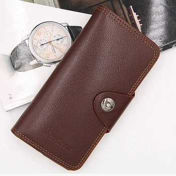 

2019 Long Capacity Multi-function Business Man's Wallet Fashion Card Holder PU Credit Card Holder Wallets