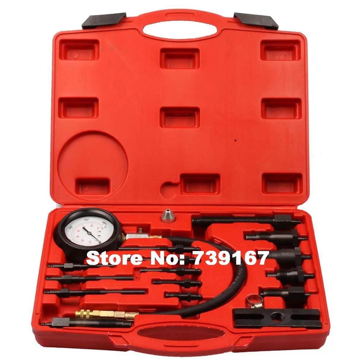 Car Diesel Engine Cylinder Presssure Diagnostic Tester Tool Auto Compression Detector Tool Kit ST0128