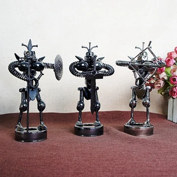 

European Retro Samurai Pen Holders Decoration Creative Metal Crafts Multi-Functional Storage Desktop Home Decoration Accessories