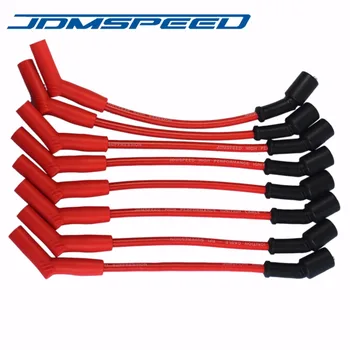 

Free Shipping-JDMSPEED Red Color Performance Spark Plug Wires Accel 9065C Fits For Chevrolet GMC 8.1L Vortec V8 2001-2007
