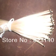 10 ханков высокого качества монгольский жеребец белый смычковый волос, 6 грамм/Хэнк 32 дюйма