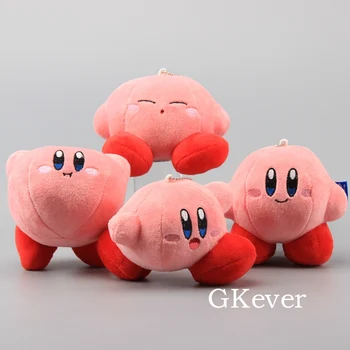 

Cute 4 Pcs/set Star Kirby Mini Plush Keychain Small Stuffed Toy Dolls 8-10 cm