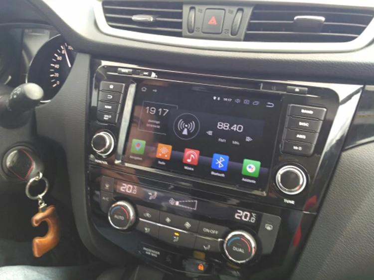Discount 2Din 8"Android 9.0 Car DVD Radio Player Fit Nissan qashqai X-Trail 2014 2015 2016 GPS Navigation 8Core 4G+64G WIFI Bluetooth 1