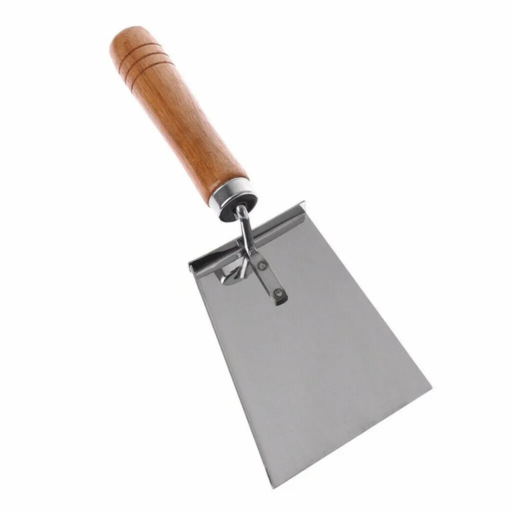 

convenient gardening products accessories Stainless Steel Wood Handle Cleaning Beehive Shovel Beekeeping Clean Tool Scoop