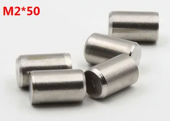 

300pcs/lot M2*50 GB119 SUS304 Stainless Steel Dowel Pins Cylinder Pin Diameter 2mm Cylindrical Pin Fixed Location Paralled Pin