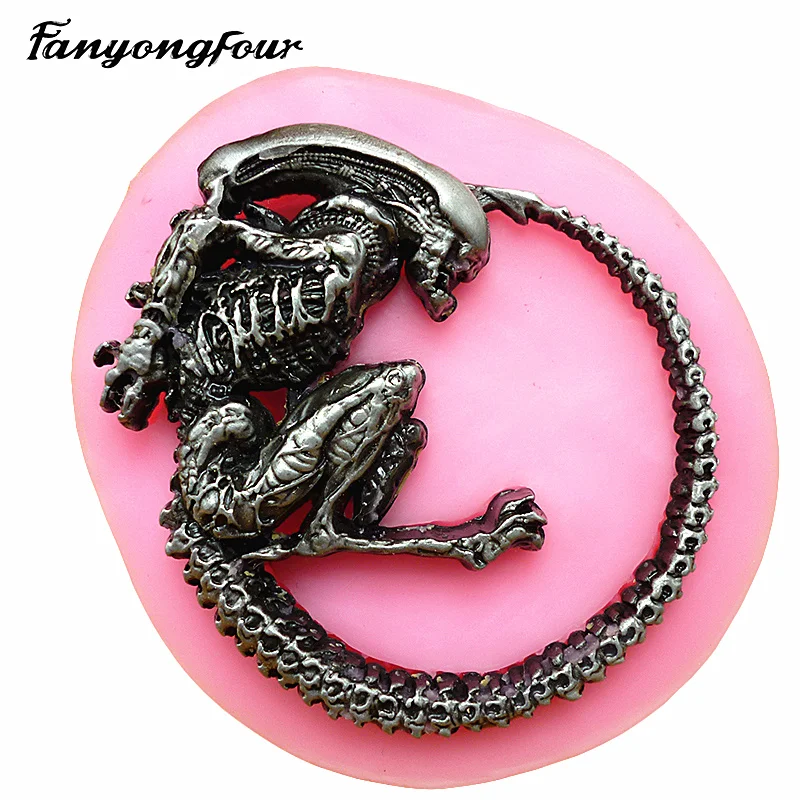 Alien alien monster биологическая силиконовая форма для торта форма|silicone cake mold|cake moldcake mould