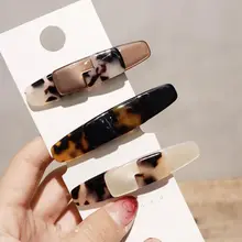 Новая мода корейский дизайн для женщин ретро леопард пятно шпилька длинная полоса дикий стиль Женские аксессуары для волос