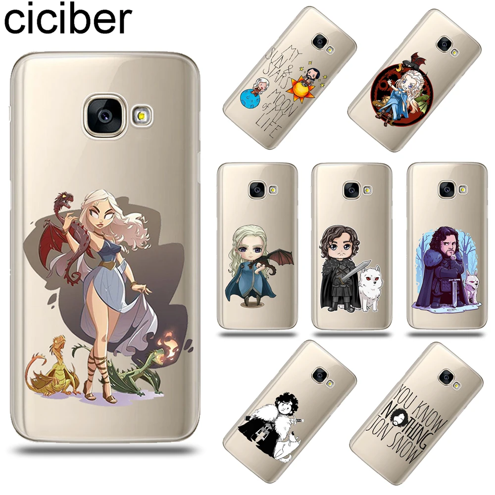 

ciciber Game Thrones Cover Capa for Samsung Galaxy A8 A9 A6S Plus 2018 PRO A5 2016 A3 A7 2017 Soft Silicone TPU Phone Case Funda