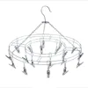 BF040 Stainless steel drying rack household clothes peg strong multi clip underwear socks rack windproof clothes hanger 20*35cm 2