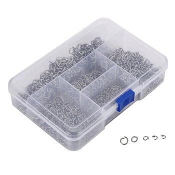 

2500PCs Stainless Steel Cut Open Single Split Jump Rings 4,5,6,7,8mm With Box Assorted Mixed Sizes Fit Jewelry Making