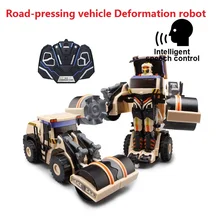 2,4 г Голосовое управление автомобиль один ключ деформация Гуманоид Интеллектуальный Танцующий Робот Игрушки дистанционное управление обучающий грузовик робот