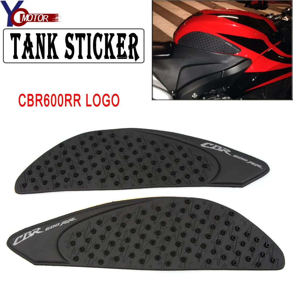 Motorcycle Gas Tank Pad Traction Side Pads Gas Fuel Knee Grip Decal Protector For Honda CBR 600RR 2007-2012