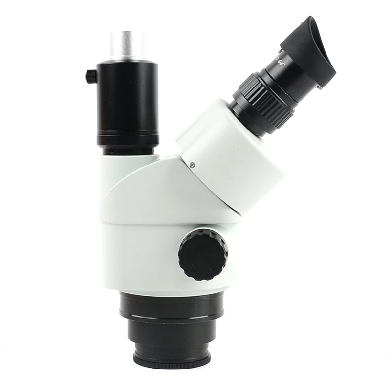 7X-45X Simul-Focal Zoom стерео микроскоп тринокулярный микроскоп головка+ 0.5x 2.0x Вспомогательный объектив