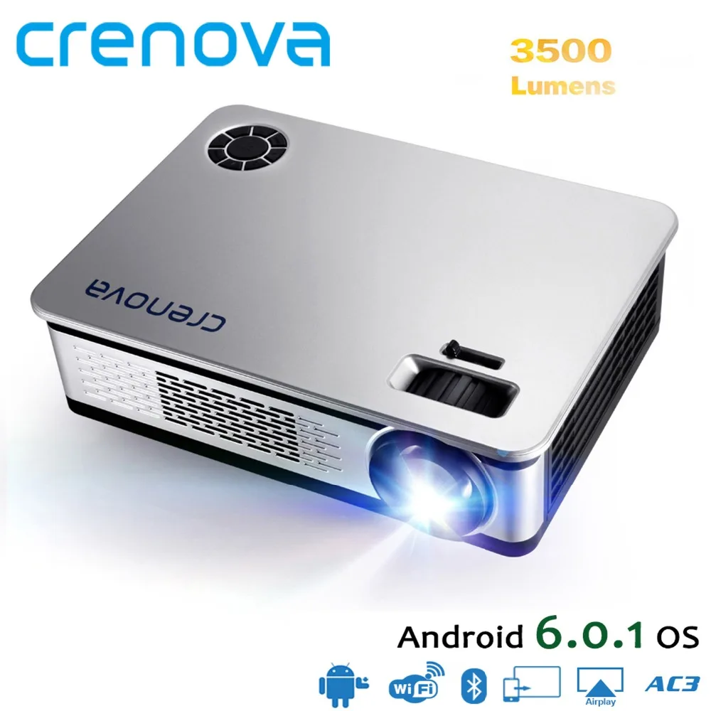 

CRENOVA Newest Home Theater Projectors For Full HD 4k Android Projector With WIFI Bluetooth High Quality Proyector Beamer