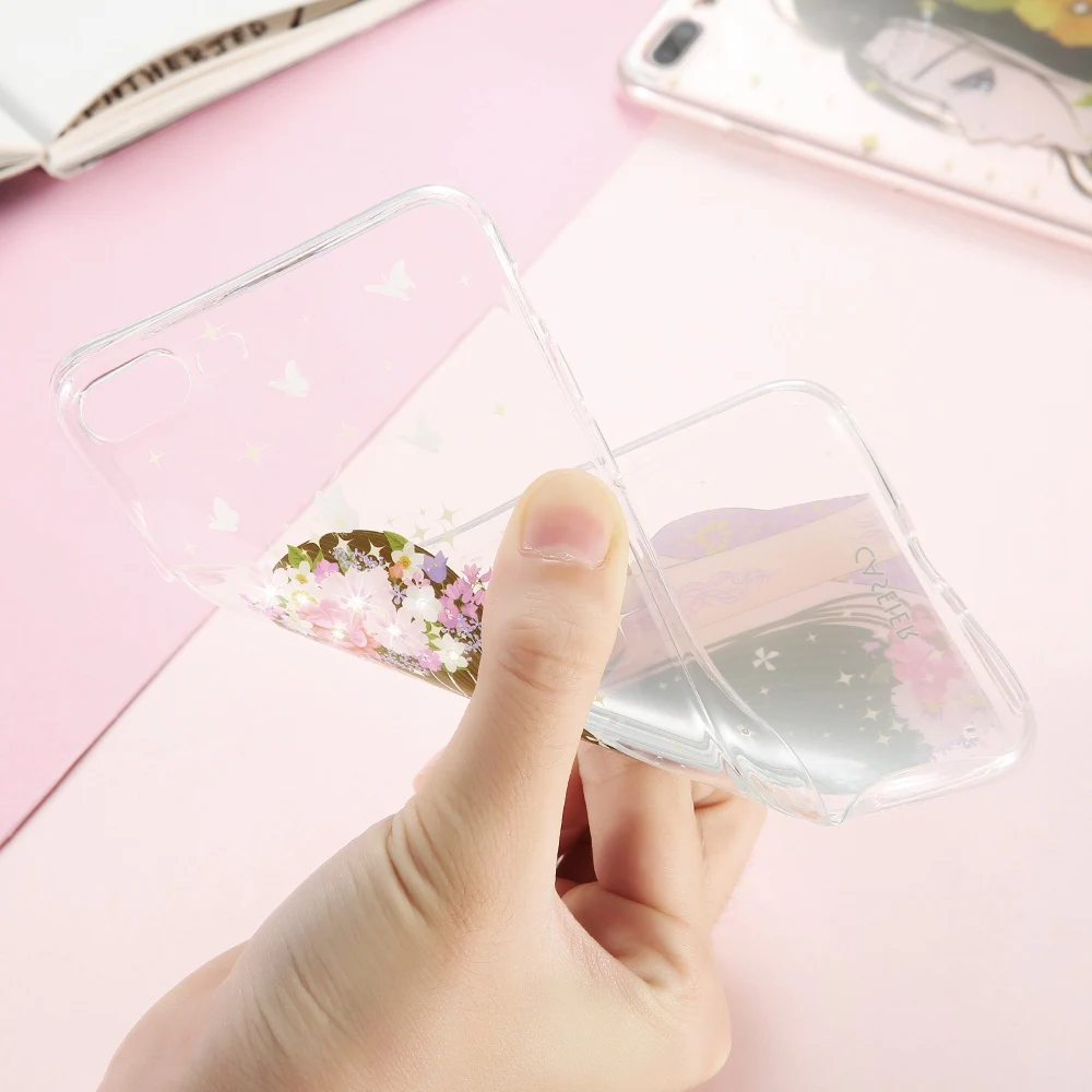 Caseier Симпатичные Единорог для iPhone 6 6s Чехол со стразами Фламинго мягкая Корпуса Plus