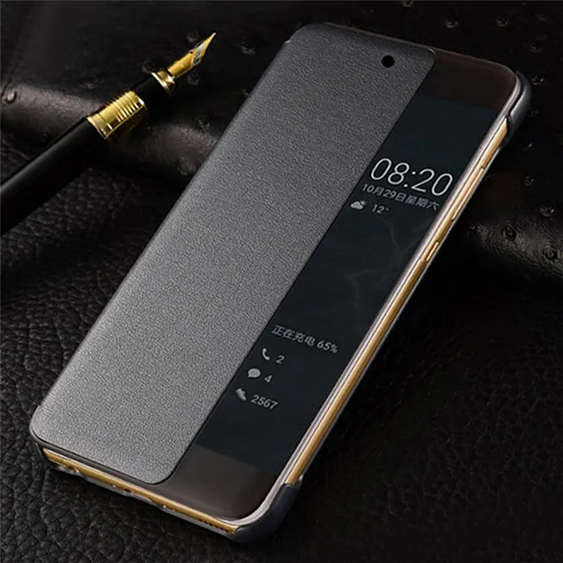 Умный флип чехол для Huawei P20 Pro Mate 20 Lite P10 Plus 10 9 роскошный кожаный телефона
