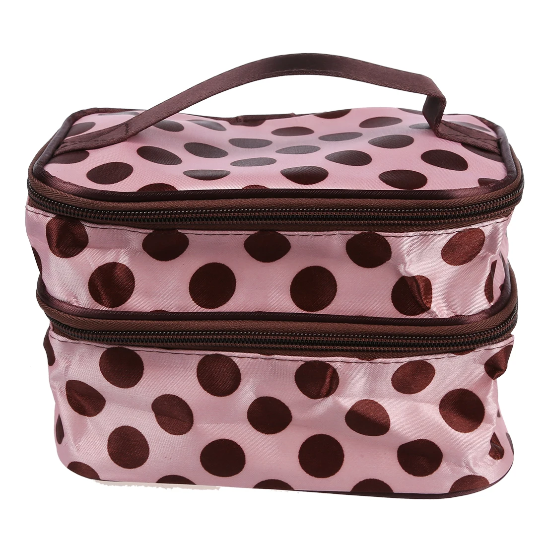 

New Pink Women Retro Pro Dot Beauty Case Makeup Large Cosmetic Toiletry Bag