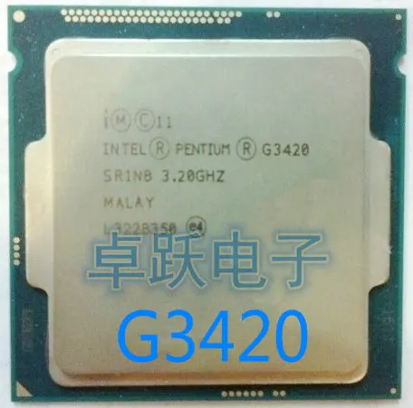 Процессор Intel G3420 LGA1150 22 нанометра двухъядерный 100% рабочий процессор для