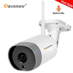 Einnov двухсторонняя аудио Wifi наружная ip-камера 1080 P водостойкая 2MP Беспроводная охранная пуля камера 32 г TF карта Onvif электронная почта