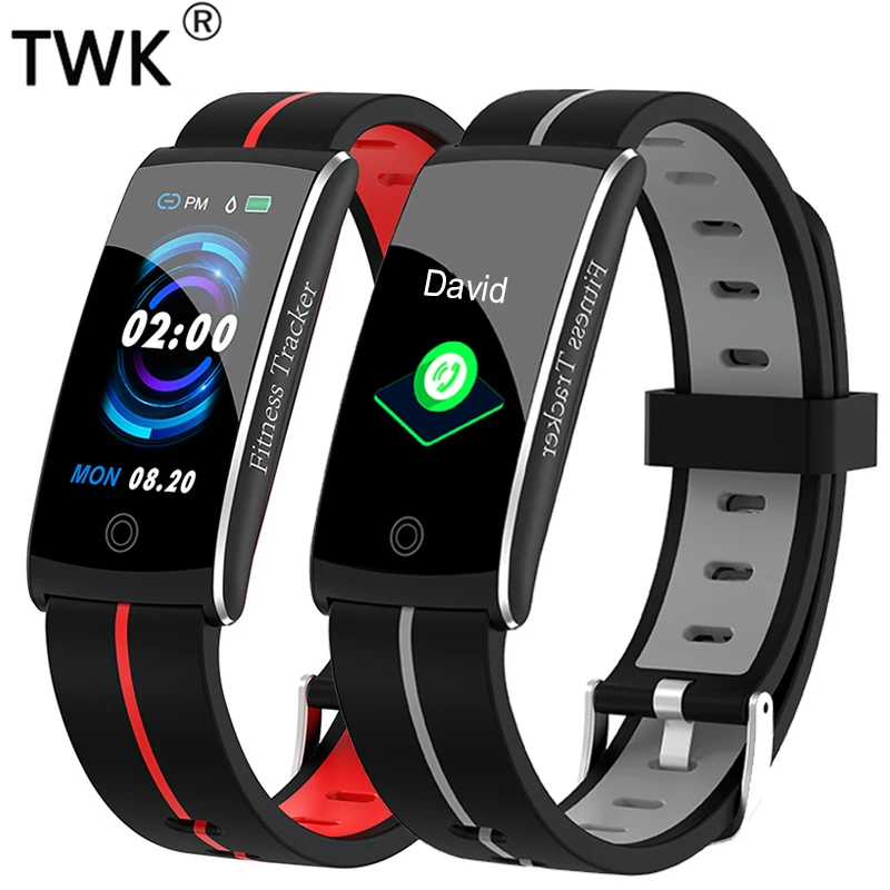

TWK Smart Watch Men Heart Rate Blood Pressure Fitness Tracker Bracelet Sport Watch Women for Android reloj hombre montre femme