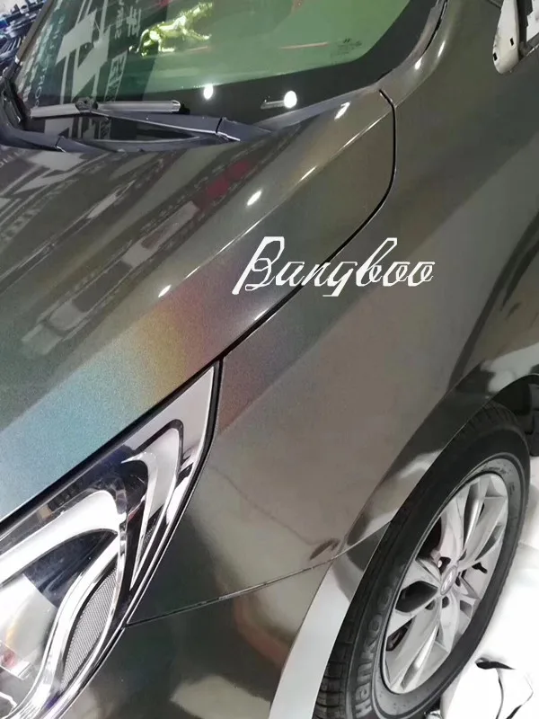 1 52x20 м воздушно Пузырьковые Авто Наклейки Новые цвета серый Радужный лазер