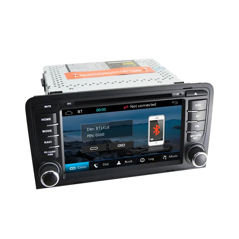 Автомобильный мультимедийный плеер gps 2 Din для A3/S3(2003-2013) Canbus автомобильный DVD Радио Емкостный Сенсорный экран Bluetooth CD-навигация