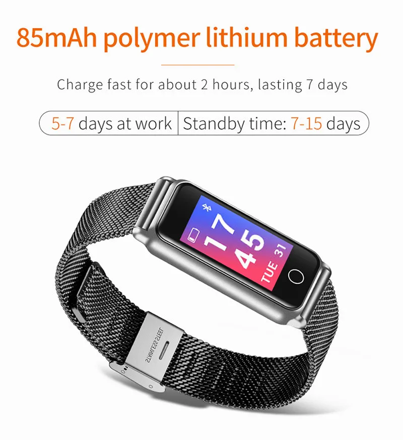 Y8 фитнес умный браслет для мужчин и женщин стальной браслет часы спортивный браслет IP67 Водонепроницаемый сердечный ритм кровяное давление для Android iOS