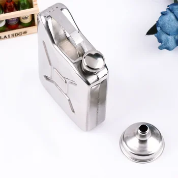 

5oz Gasoline Bucket Shape Bottle Wedding Party Bar Drink Bottle Hip Flask Whisky Bottle Alcohol Drinkware with Funnel