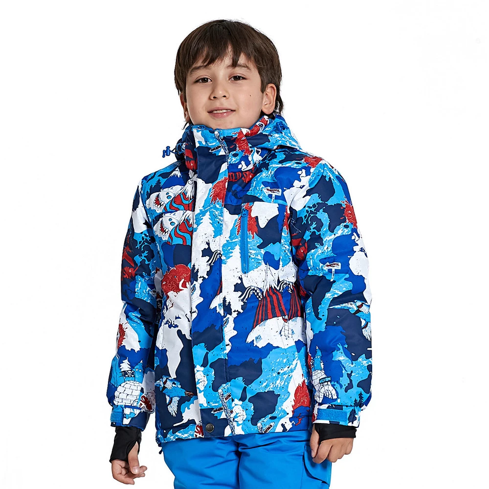 Children's Winter Waterproof Windproof Ski Jackets Outdoor Professional Thermal Climbing Camping