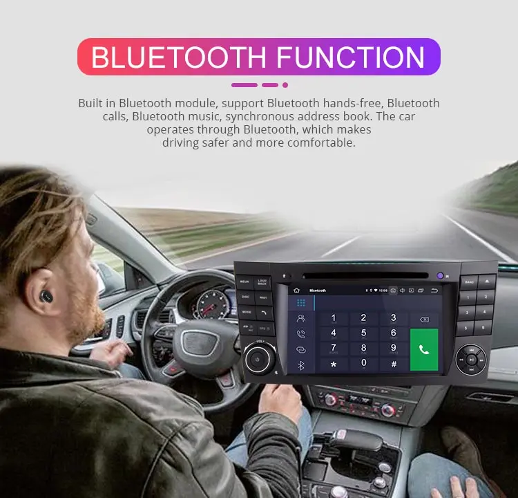 Excellent Besina Android 9.0 Car DVD Player For Mercedes Benz E Class W211 CLK W209 CLS W219 W46 GPS Navigation Wifi Multimedia Car Radio 10