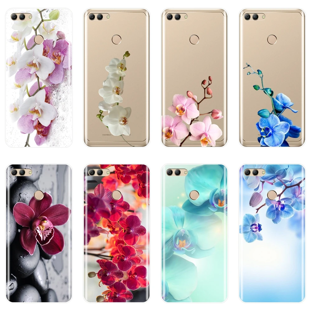 Flower Stone Pink Phone Case For Huawei Y5 Y6 Y7 Prime 2018 Y9 2019 Soft Silicone Back Cover Y3 2017 II Pro | Мобильные телефоны и
