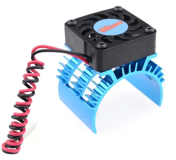 Превзойти хобби, Радиоуправляемый радиатора для 540/550/3650/3660/3670/3674 радиатор двигателя с черным вентилятор охлаждения для 1/10 RC HSP HPI тамийа FS - Цвет: Blue