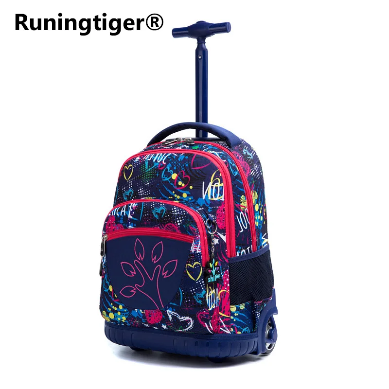 Runingtiger 18inch Schule Trolley 18 Rucksack Rädern 18inch Rollende Taschen