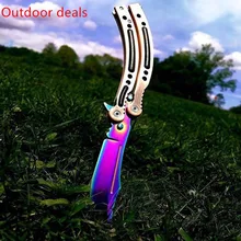 Дизайн, CSGO, все стальные тактические ножи-бабочки, тренировочный нож, тренировочный нож, Balisong, игрушечный нож-бабочка, не острое лезвие