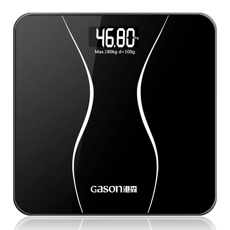 Original GASON A2 Electronic Floor Scales Smart Household Digital Body Scale Bathroom Weight Scale Home Balance LCD Display