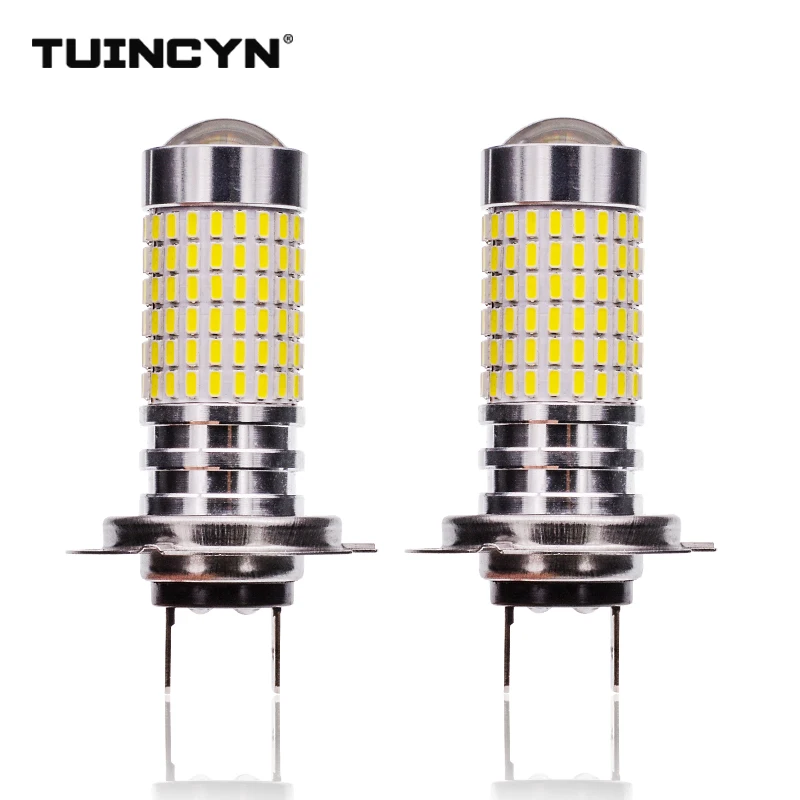

TUINCYN 2Pcs LED Car Fog Light Head Light Bulbs 1500Lms 3014 SMD 7528 BAY15D 1157 PSX24W H4 9005 9006 Lights 12V White 6000K