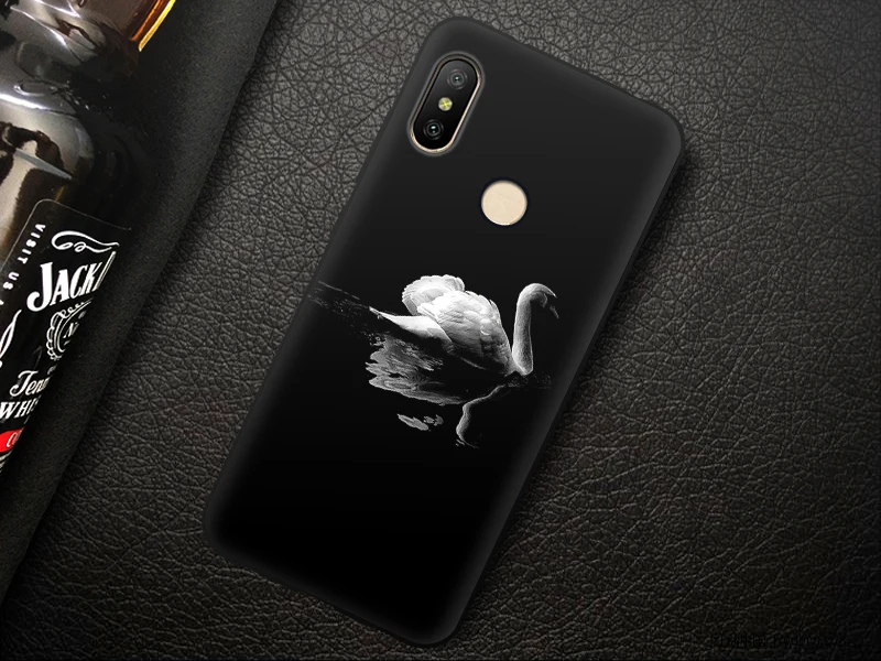 JURCHEN Phone Case For Xiaomi Redmi 6 Pro Case Global Version Cartoon Soft Silicone TPU Back Cover For Xiaomi Mi A2 Lite Case