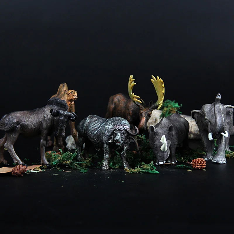 6Pcs Boxed PVC Wild Forest Animal Model Simulation Children's Toys Farm Model Toys for Kids Gifts 6Pcs Boxed PVC Wild Forest Animal Model Simulation Children's Toys Farm Model Toys for Kids Gifts