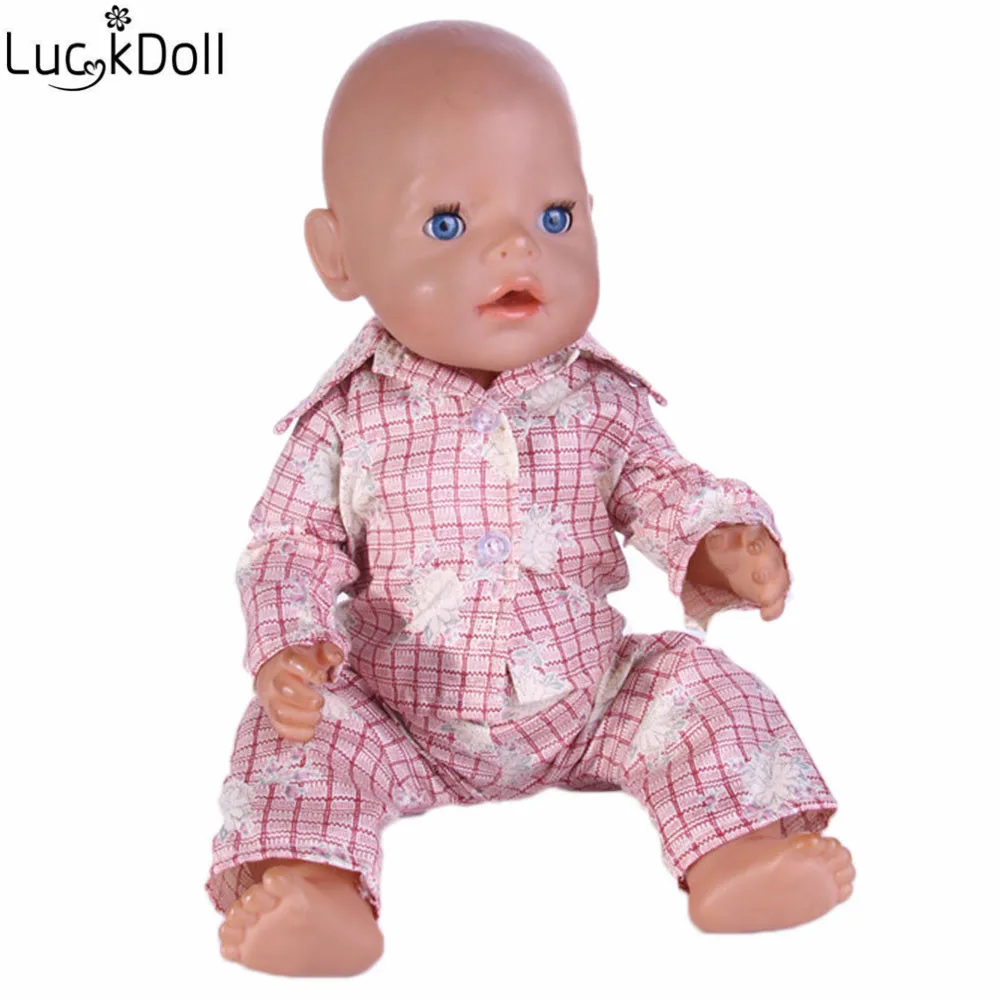 Luckydoll 15 шт. новая одежда куклы пижамы подходит 18 дюймов Американский 43 см BabyDoll аксессуары игрушки Детские лучшие рождественские подарки