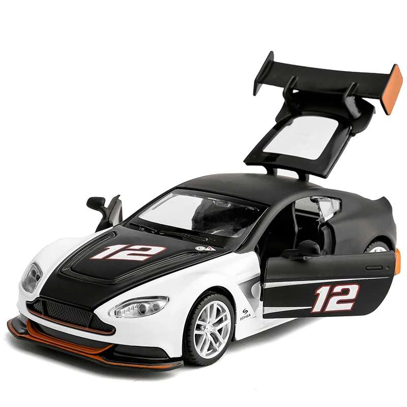 Модель автомобиля из 1:32 сплава Aston Martin GT3 детская Игрушечная машина для мальчиков