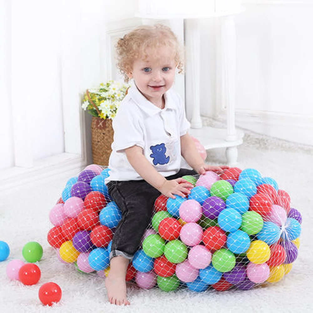 

400 Pcs/Lot Plastic Ocean Ball Kids Toy Balls Colorful Water Pool Ocean Wave Ball Pit Soft Eco-Friendly Ball for Baby Dia 5.5cm