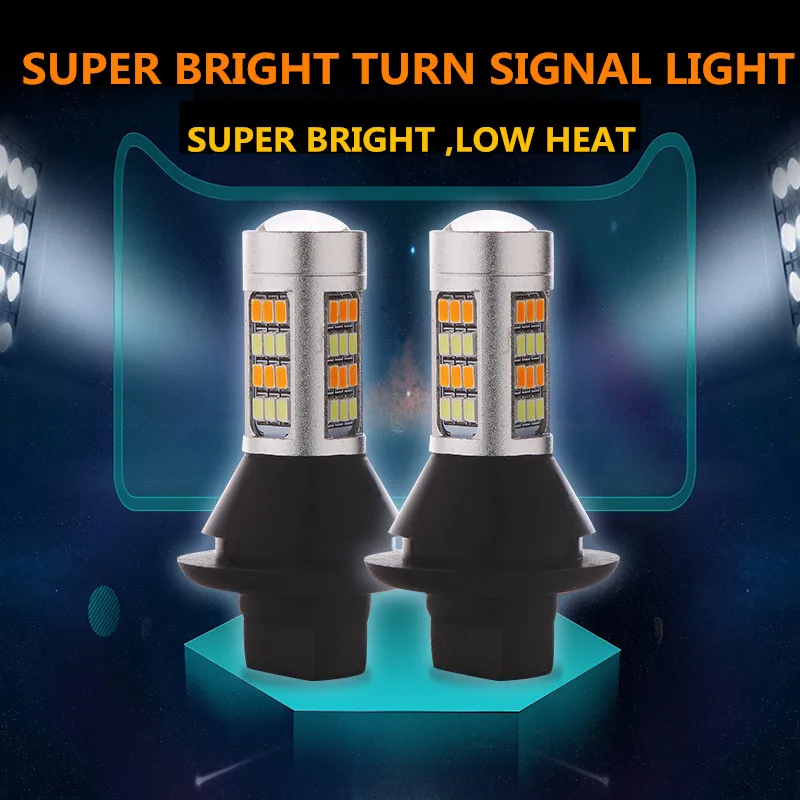 Дневные ходовые огни светильник+ поворотник двойной режим DRL светодиодный Внешнее освещение ba15s BAU15S 1156 p21w s25 42 светодиодный T20 W21W WY21W 7440 светильник