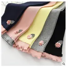 Весна и осень Новинка, Леггинсы для девочки Одежда для малышей ребенка боксе шорты с цветочным принтом многоцветной дополнительно