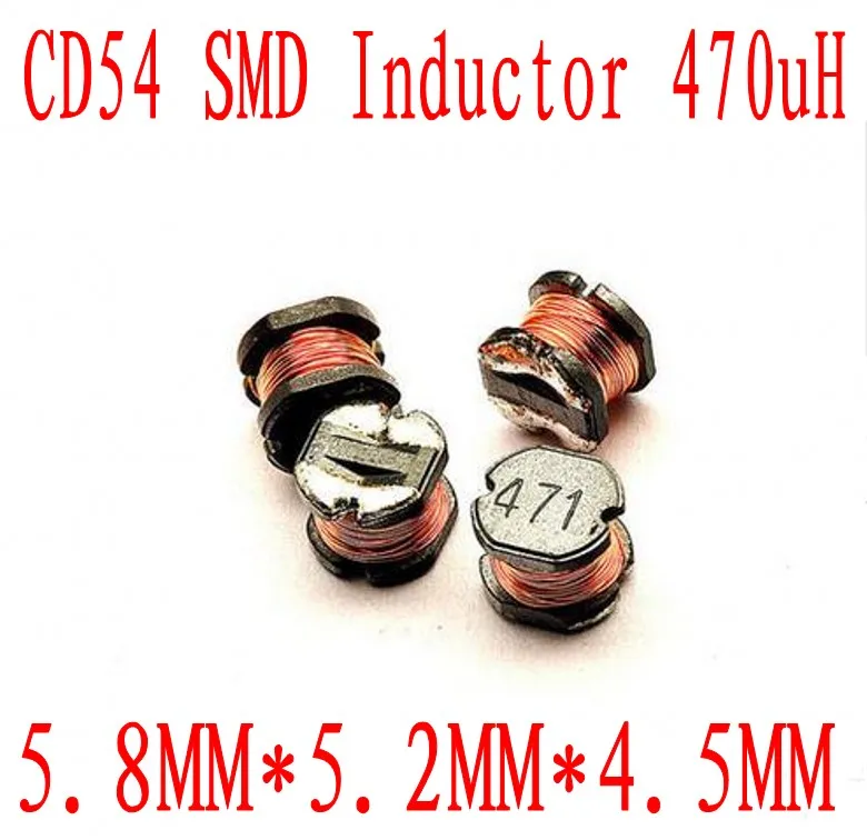 1000 шт./лот SMD Силовые индукторы CD54 470uh 471 чиповый индуктор 5 8*5*4 мм|Индукторы| |